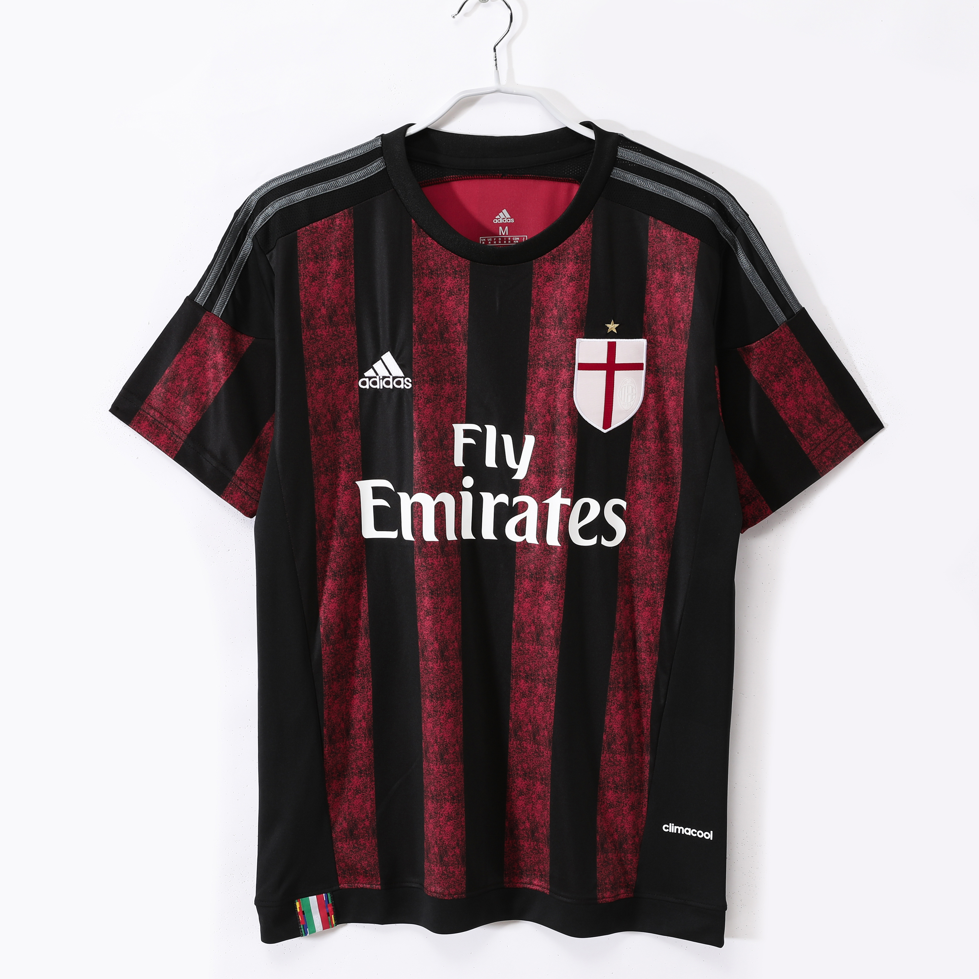 Camiseta de fútbol AC Milan 2015/16 LOCAL MANGA CORTA VERSION FAN